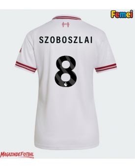 Liverpool Dominik Szoboszlai #8 Tricou Fotbal Replică 2026-27 Femei Deplasare Liverpool Dominik Szoboszlai #8 Tricou Fotbal Replică 2026-27 Femei Deplasare